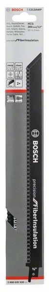 Bosch Säbelsägeblatt S 1213 AWP, Precision FibreInsulation, 2er-Pack 2608635528 Bosch Säbelsägeblatt S 1213 AWP, Precision FibreInsulation, 2er-Pack 2608635528 -Bosch Verkäufe IMG RD 178321