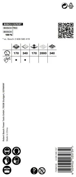 Bosch EXPERT Tough Material, 51 x 60 mm. Für Dreh- und Schlagbohrer 2608900427 Bosch EXPERT Tough Material, 51 X 60 mm. Für Dreh- Und Schlagbohrer 2608900427 -Bosch Verkäufe IMG RD 351419